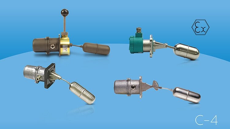 Exproof Yatay Manyetik Şamandıralı Seviye Şalteri 