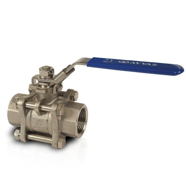 Paslanmaz Üç Parçalı Küresel Vana