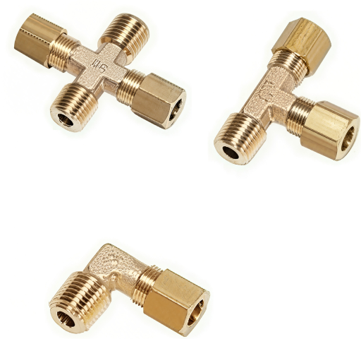 Yellow Brass Ferrule Fittings