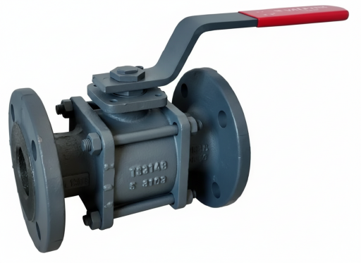 3-Piece Flanged Cast Iron Ball Valves