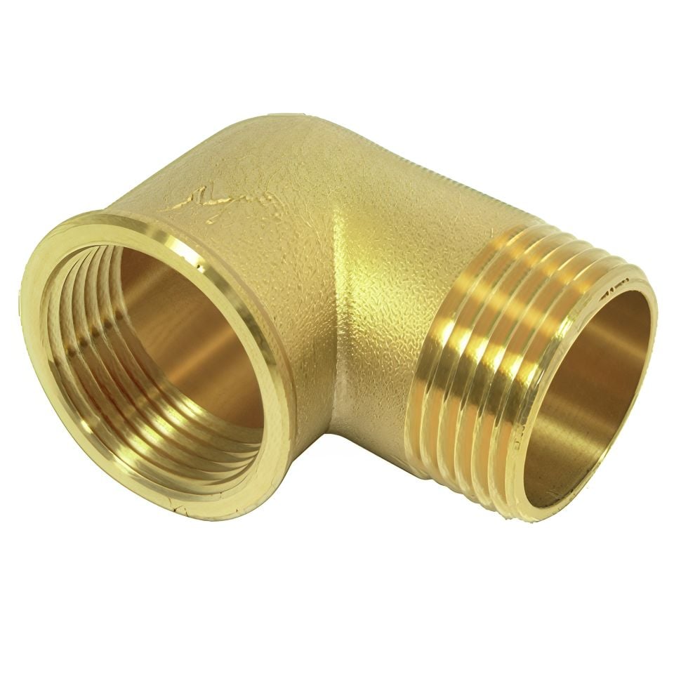 Sarı Pirinç Kuyruklu Dirsek 1 1/4''