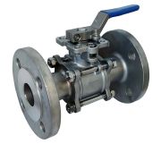 Stainless Steel Ball Valve Dn20 Actuator Mountable Three Piece AISI304