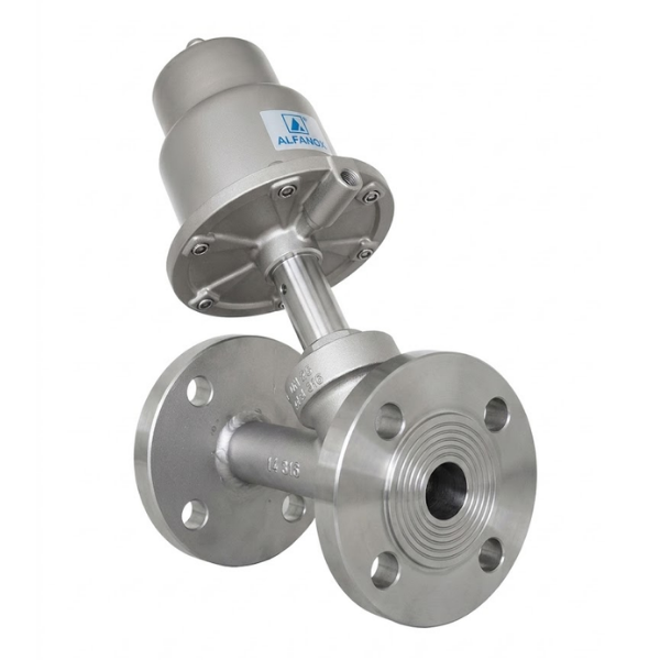 ALFANOX 301 Paslanmaz Y Tip Pnömatik On-Off Vana PN16 DN20