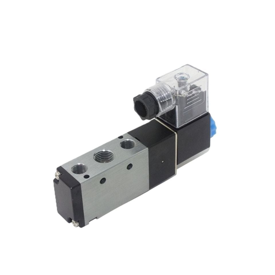 MAXTOR 4V410-15 24V DC 5/2 Еднобобинен Пневматичен Клапан 1/2