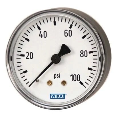 WIKA 111.10.100 Alt Bağlantılı Manometre Ø100mm 100 Bar