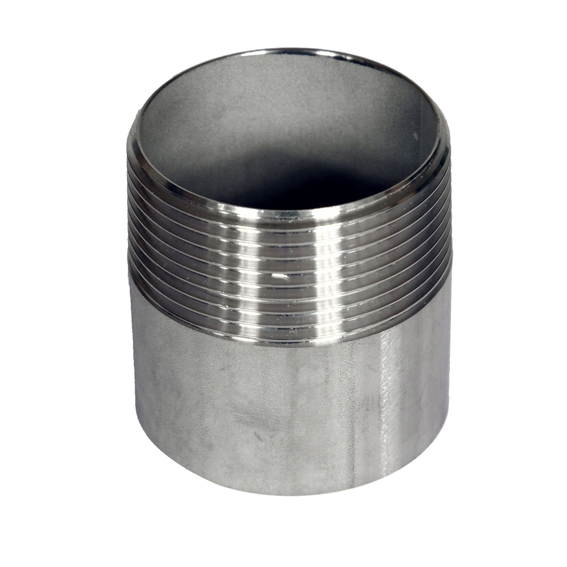 Paslanmaz Tek Taraflı Nipel 2 1/2'' AISI 304