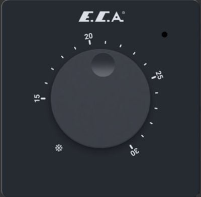 ECA 601021052 Manuel Oda Termostatı Siyah