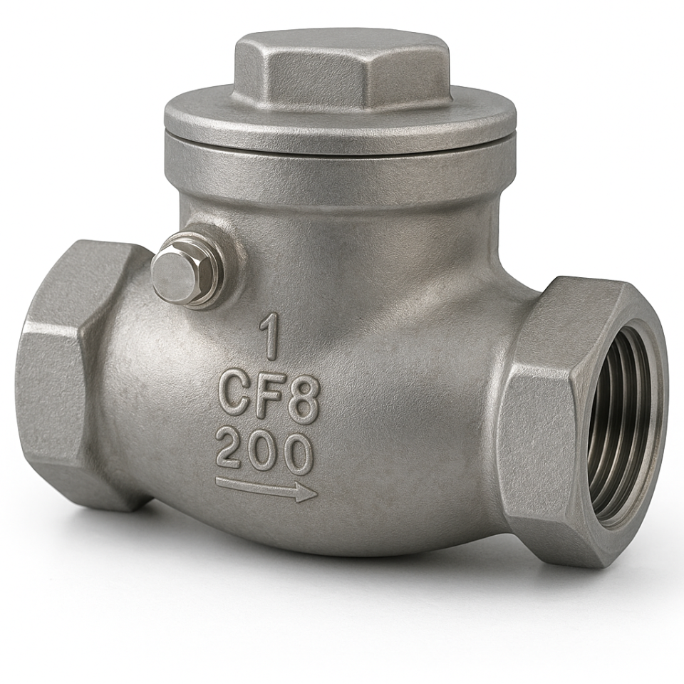 Paslanmaz Çalpara Çekvalf AISI 304 2 1/2'' PN16