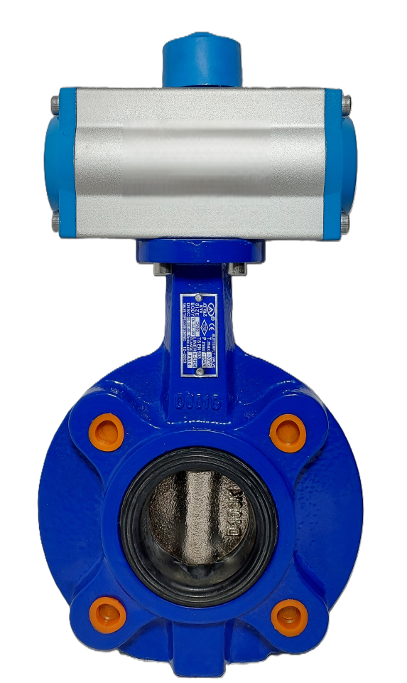 Ayvaz KV-8 Бътерфлай клапа с пневматичен актуатор DN150 PN16