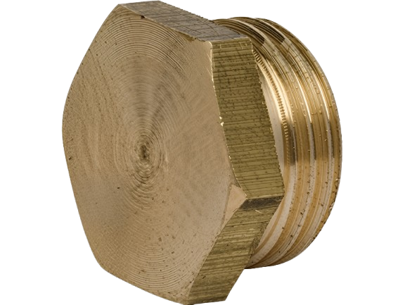 Sarı Pirinç Kör Tapa Dış Dişli 1 1/4''