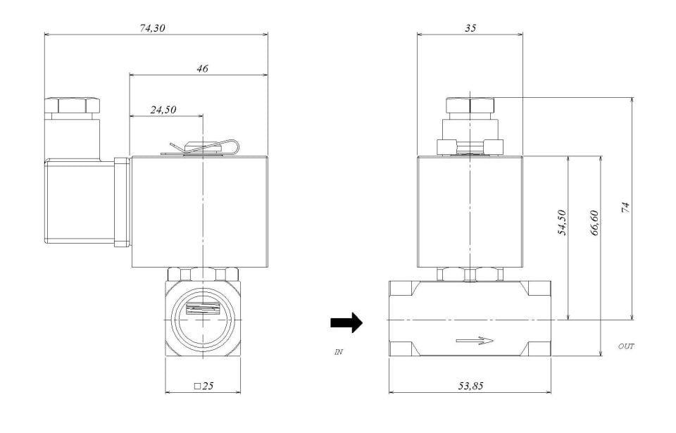 Solenoid Valve Stainless NK 1/2'' 7901-KDND005-060-220AC