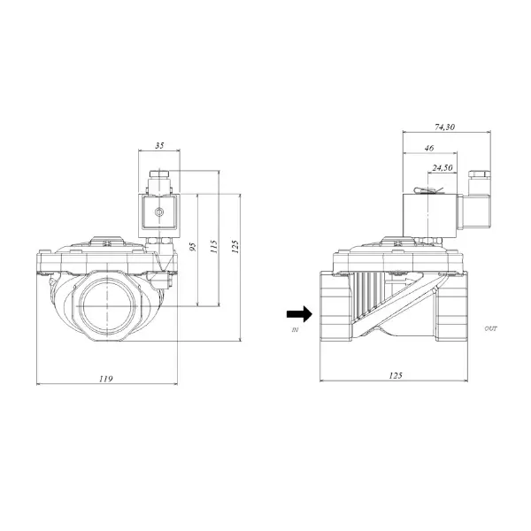 GEVAX 1901-KBNH010-400-G220AC Solenoid Valf 1 1/2''