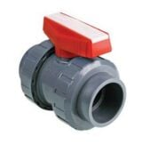 Nozbart U-Pvc Yapıştırma Muflu Küresel Vana Asit DN 32