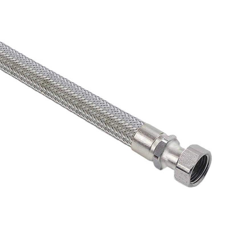 Paslanmaz Örgülü Hortum Rakor + Nipel  11/2'' - 50cm