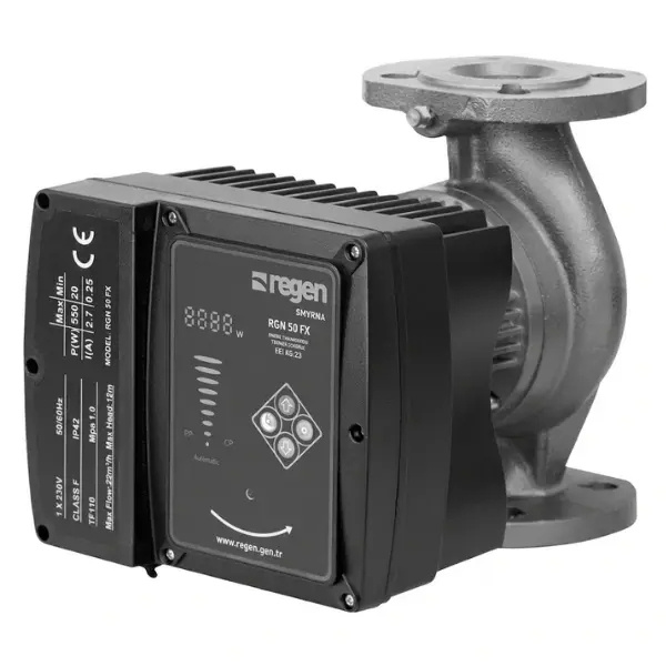 REGEN RGN 50 FX 280mm 550W Flanşlı Frekans Kontrollü Sirkülasyon Pompası