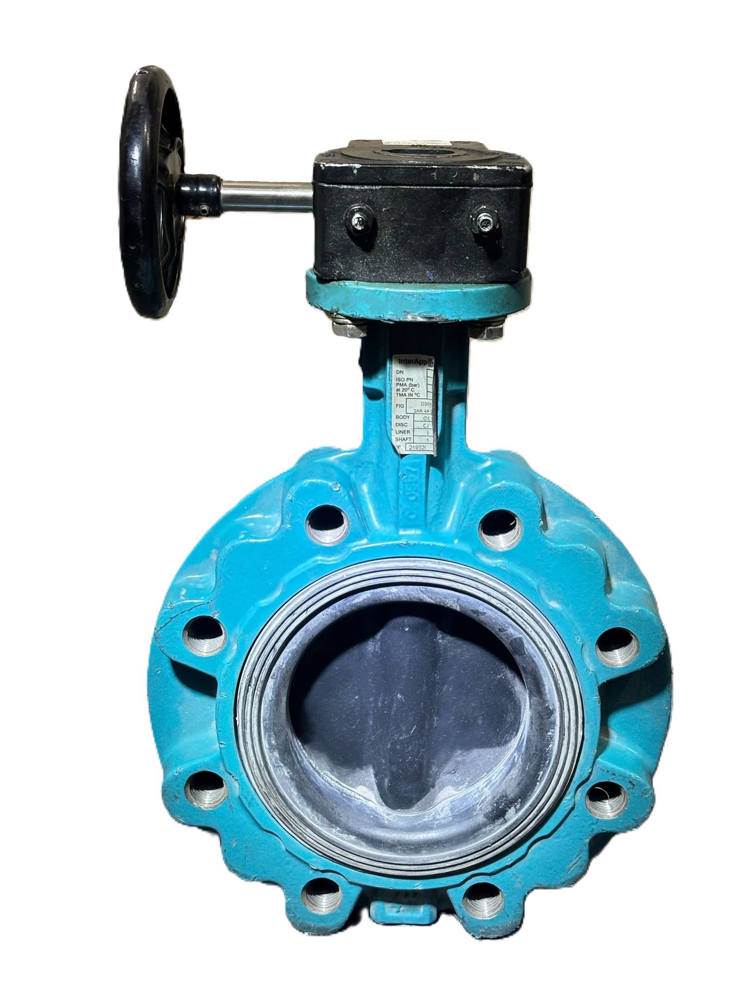 INTERAPP Desponia D3 Lug Tipi Kelebek Vana Döküm Klapeli Redüktörlü DN100