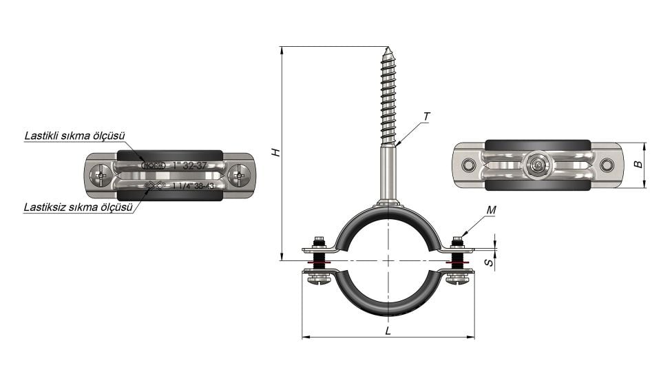 NORM Trifonlu Kelepçe 3/4''