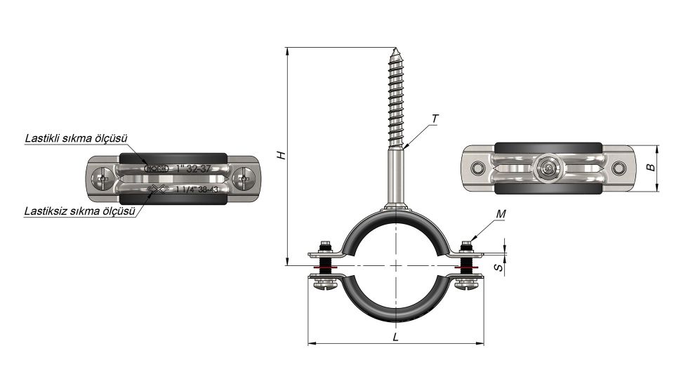 NORM Trifonlu Kelepçe 3/4''