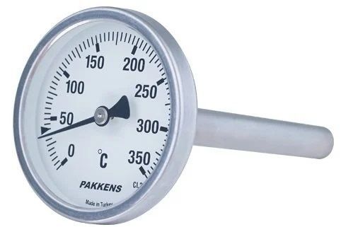 Биметален термометър Pakkens Ø63mm 350°C 10 см 1/2'' CL 2.0