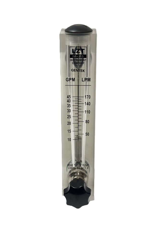 GENTEK LZT-25T Float Type Glass Tube Flowmeter 50-170 l/min