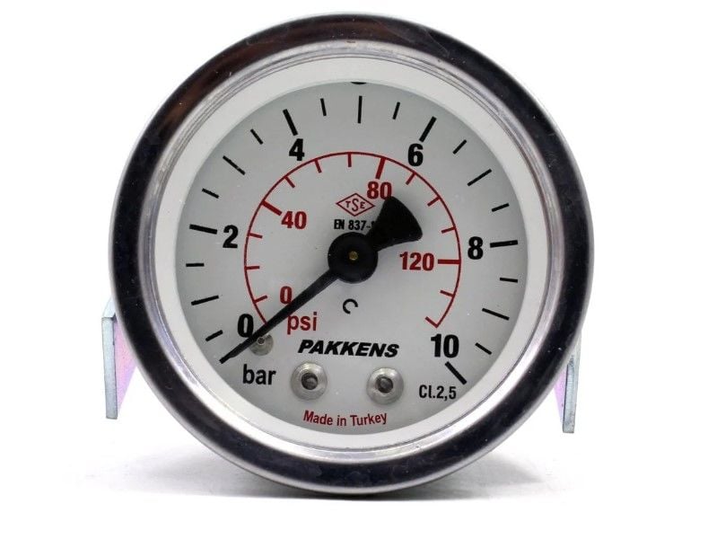 Pakkens Arka Bağlantılı Pano Tipi Manometre Ø50 mm 10 Bar 1/8''