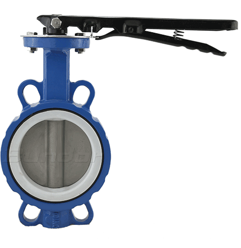 BUNDOR Wafer Tip Kelebek Vana Paslanmaz 316 Klapeli Teflon Contalı Dn100