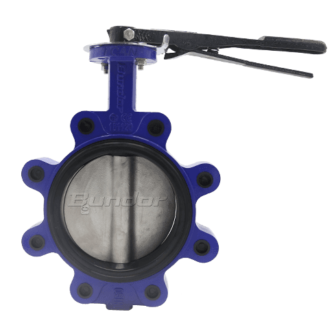 BUNDOR Lug Tipi Kelebek Vana Paslanmaz Klapeli Viton Contalı Dn100 AISI 316