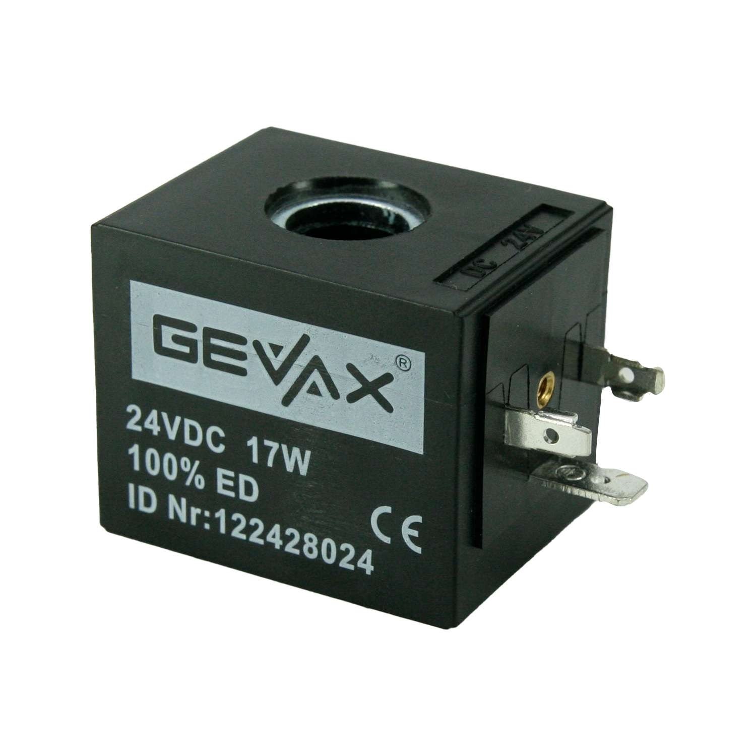 GEVAX Solenoid Valf Bobini 24V DC 17W TP4