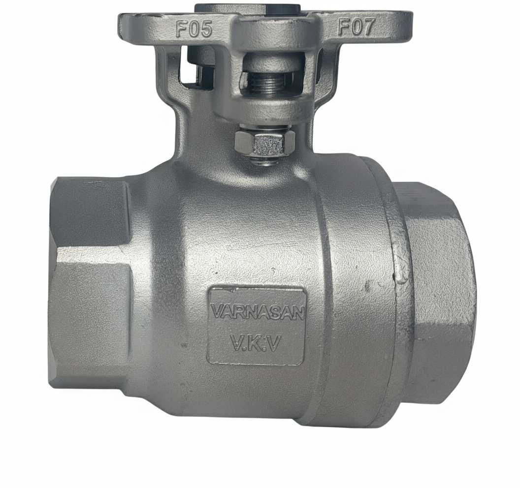 VARNASAN 1/2'' PN63 Aktüatör Uyumlu Küresel Vana 2P