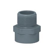 U-PVC Tek Taraf Dıştan Dişli Redüksiyonlu Adaptör 75mm - 2 1/2''