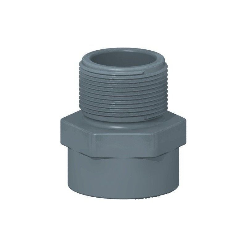 U-PVC Tek Taraf Dıştan Dişli Redüksiyonlu Adaptör 110mm - 4''