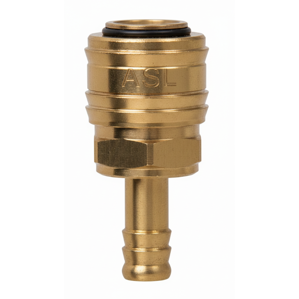ASEL 26 Sarı Pirinç Quick Kaplin 10mm Hortum Uçlu