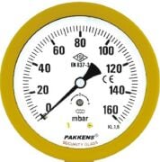 PAKKENS Arka Bağlantılı Kapsül Diyaframlı Manometre Ø100 mm 160 mbar