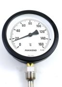 PAKKENS Долно Монтиран Термометър Ø100mm 160°C 10cm 1/2'' CL 2,0
