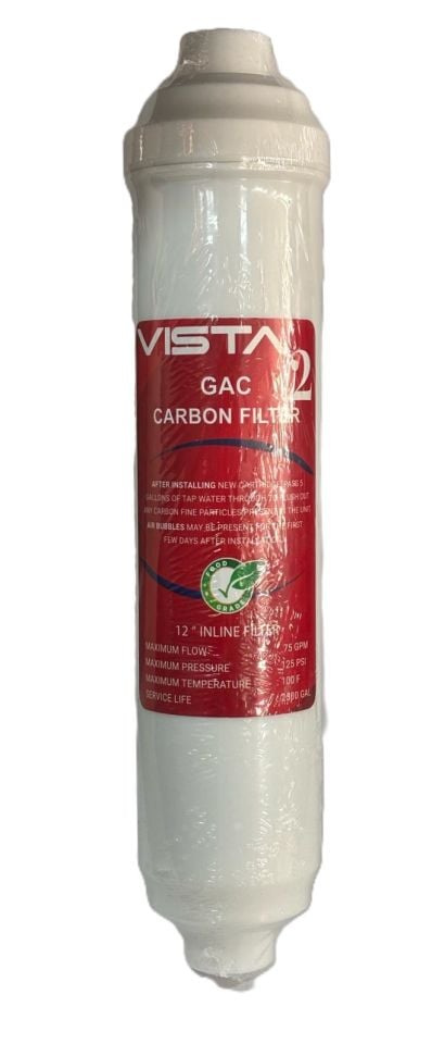 12'' Inline Granulated Activated Carbon Filter (GAC)