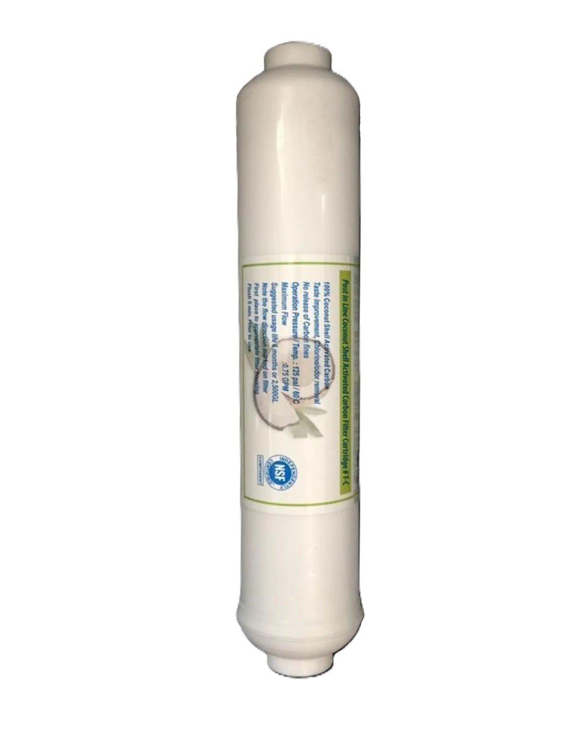 10'' Coconut Bazlı İnline Post Karbon Filtre