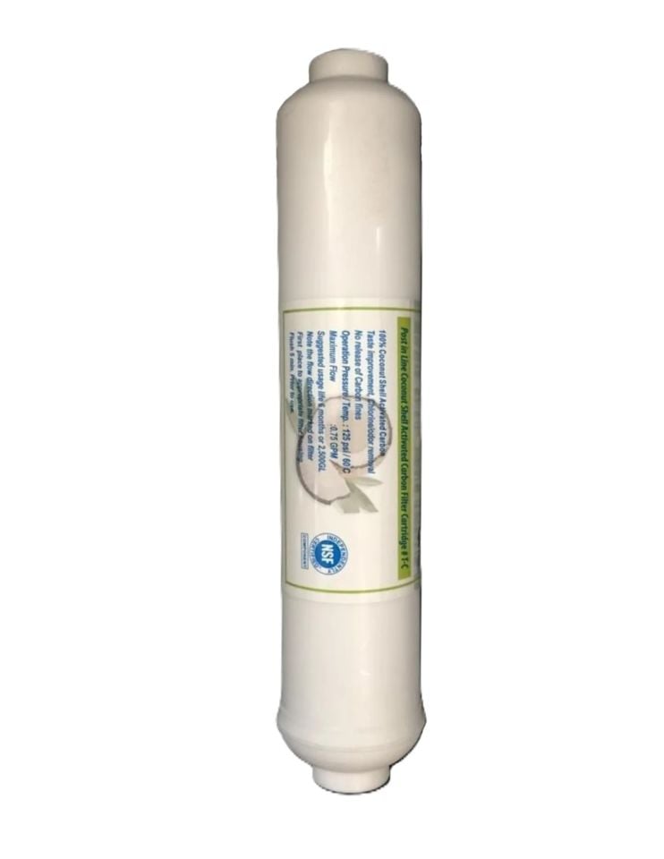 10'' İnline Post Karbon Filtre Coconut Bazlı
