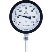 Pakkens Alt Bağlantılı Termometre Ø100mm 120°C 15CM 1/2'' CL2,0