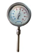 PAKKENS Alt Bağlantılı Termometre Ø100mm -30+60°C 20cm 1/2'' CL 2,0