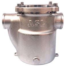 Sea Water Filter 1'' Brass Nickel Plated Side to Side Connection