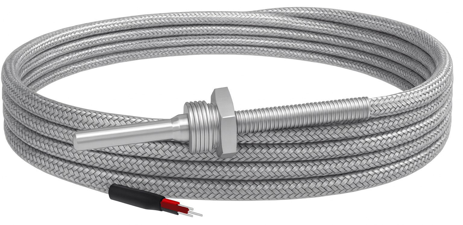 EMKO PT100 - RTR-M06-L050-K02.1 Kablolu Termokupl Sensörü 10 cm