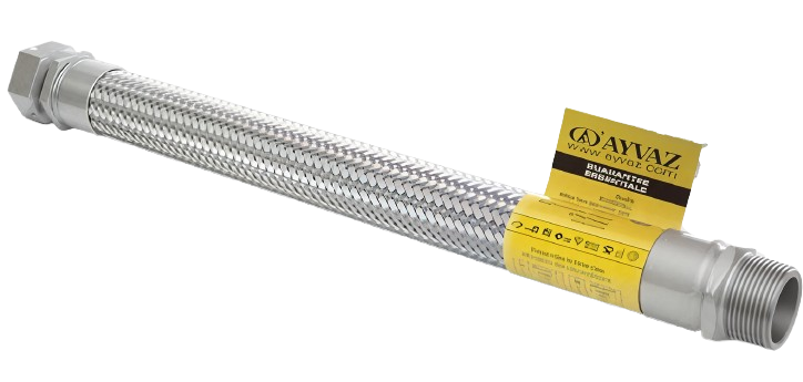 AYVAZ Paslanmaz Örgülü Hortum R+N 3/4'' L:500mm