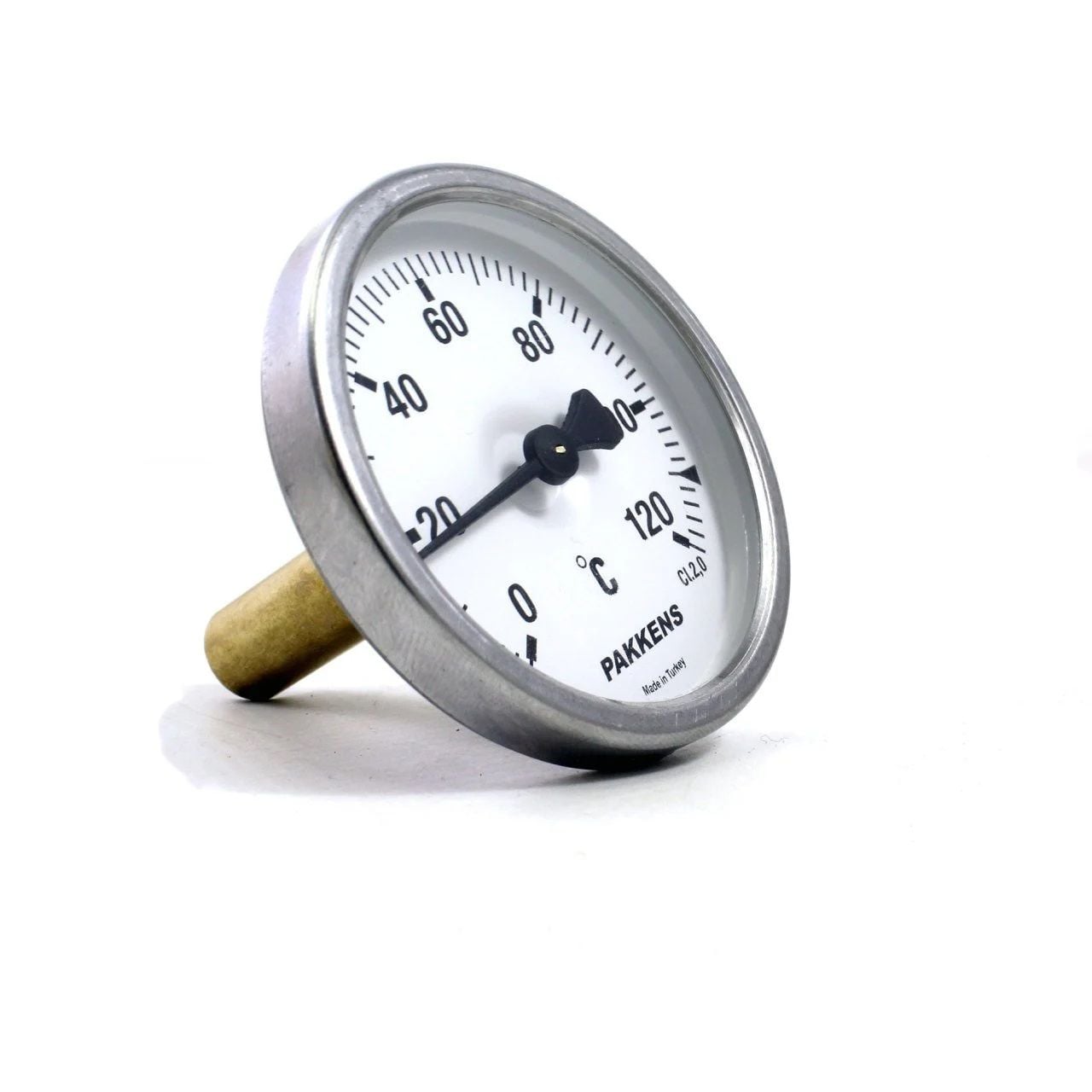 PAKKENS Arka Bağlantılı Bi-Metal Termometre Ø63 mm 120°C