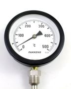 PAKKENS Bottom Connection Thermometer Ø100mm 500°C 100cm 1/2