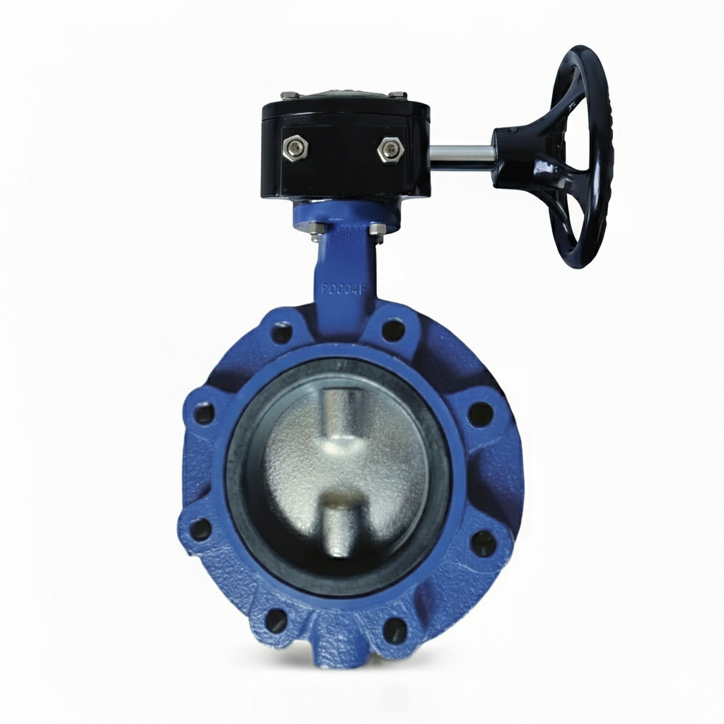 AYVAZ KVA-8 Lug Tipi Redüktörlü Kelebek Vana PN16 DN100