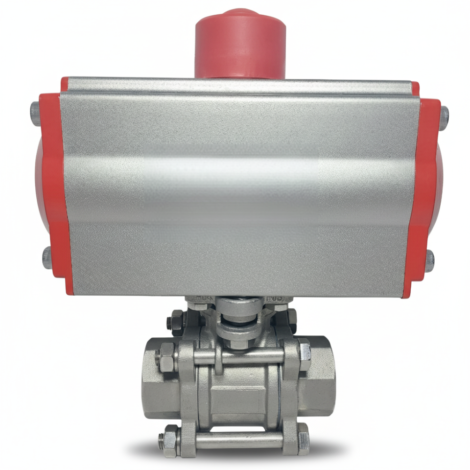 Stainless Ball Valve PN63 1 1/2'' with Pneumatic Actuator
