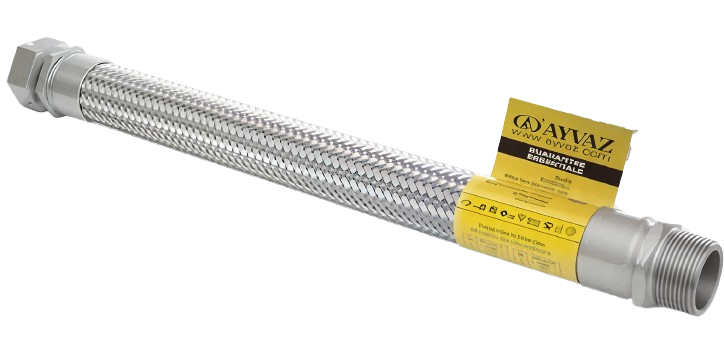AYVAZ Paslanmaz Örgülü Hortum R+N 2'' L:1000mm
