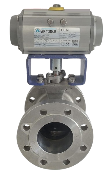 Pnömatik Oransal Kontrol Vanası Segment Küresel Vana PN16 DN100