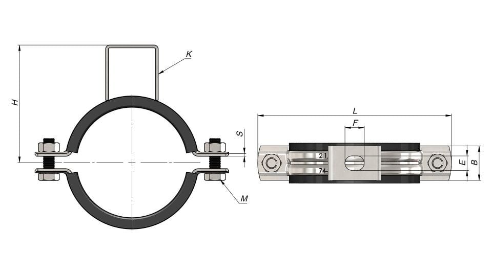 NORM Ağır Yük Kafalı Kelepçe 12''