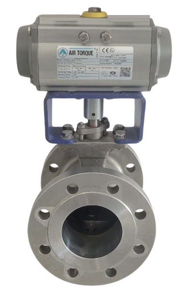 Pnömatik Oransal Kontrol Vanası Segment Küresel Vana PN16 DN150